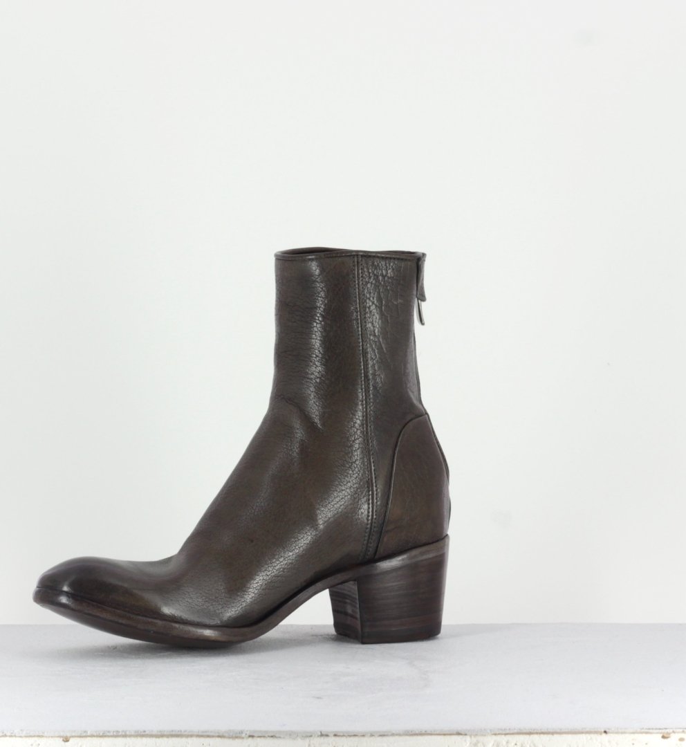 Bottines talons bottier en cuir Noir ALBERTO FASCIANI - Maya31019