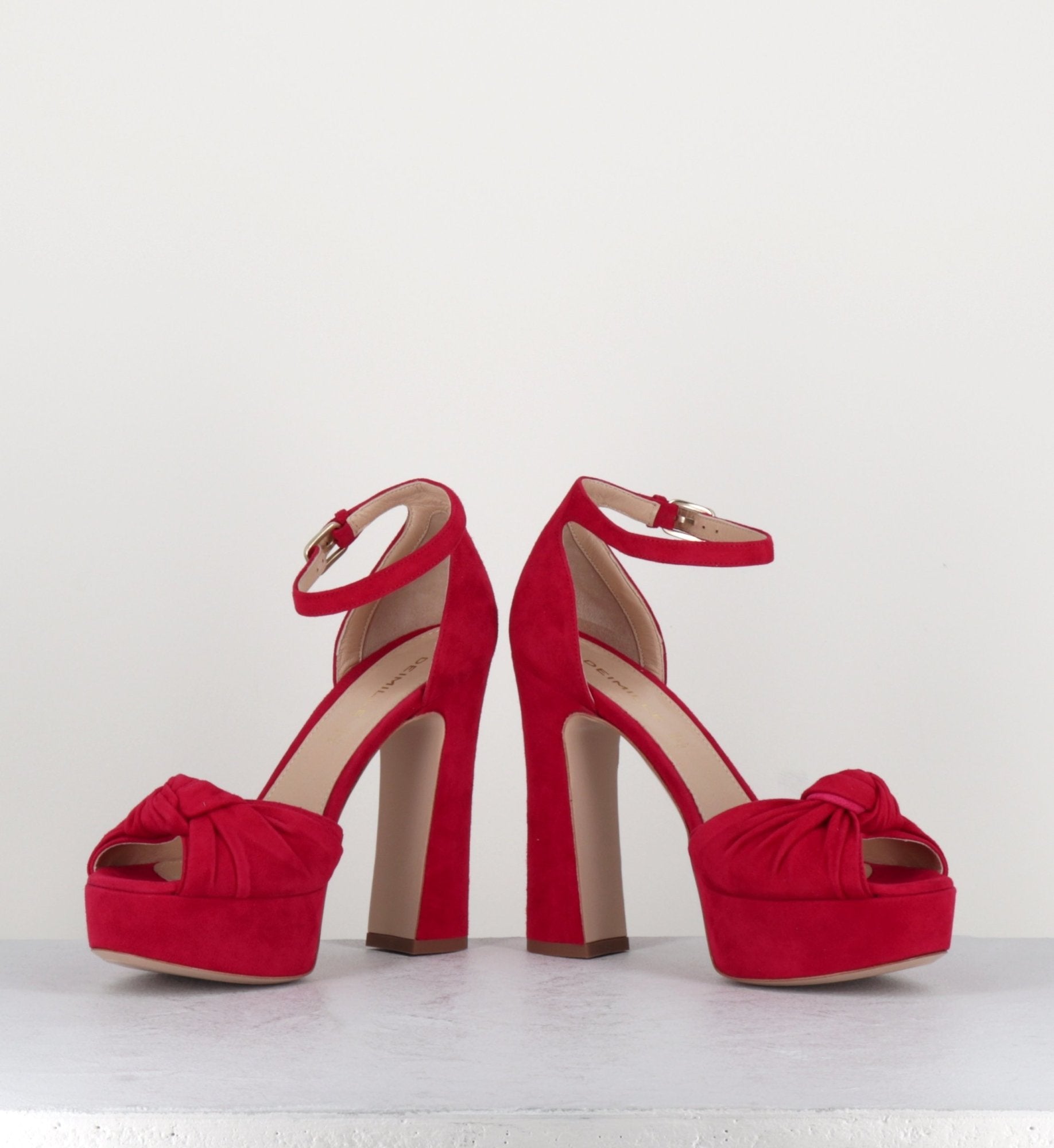Sandales à talons hauts avec patins 5139104 rouge - Deimille