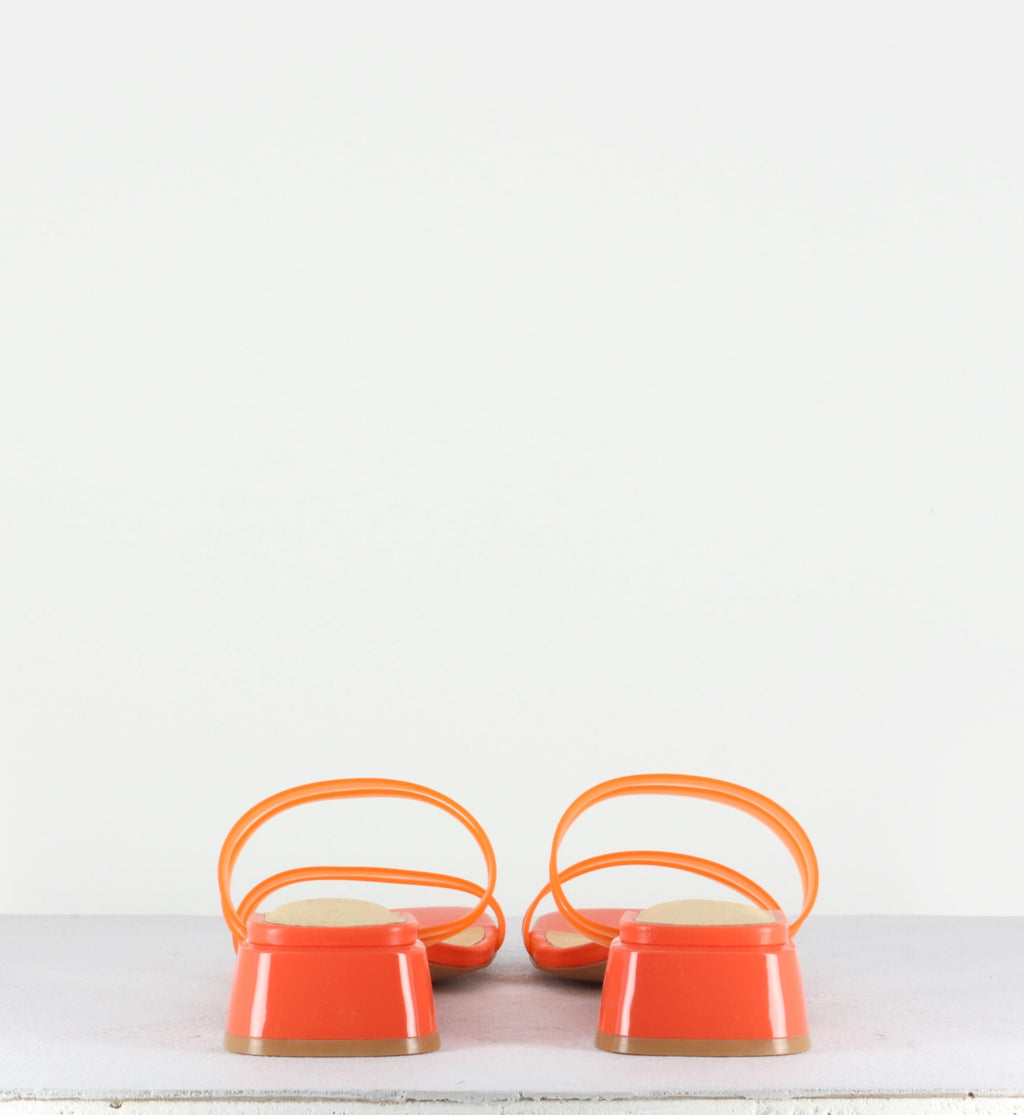 Hamuera Orange Fluro Vinyl Sandals