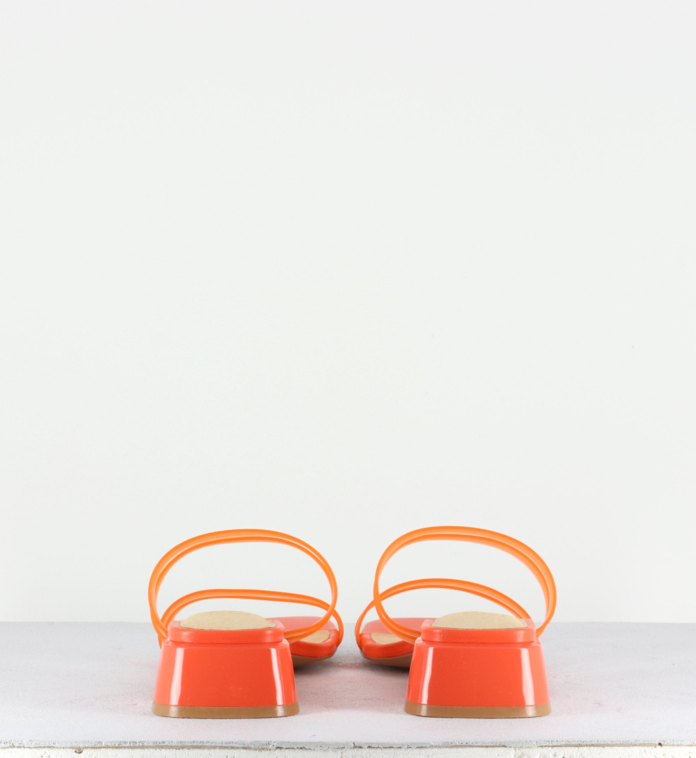 Hamuera Orange Fluro Vinyl Sandals