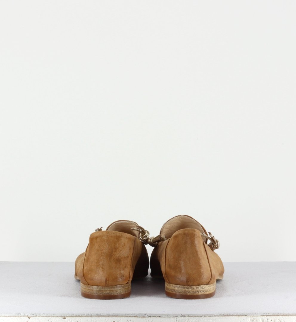 Mocassins plats camel Garrice Collection - 5980C