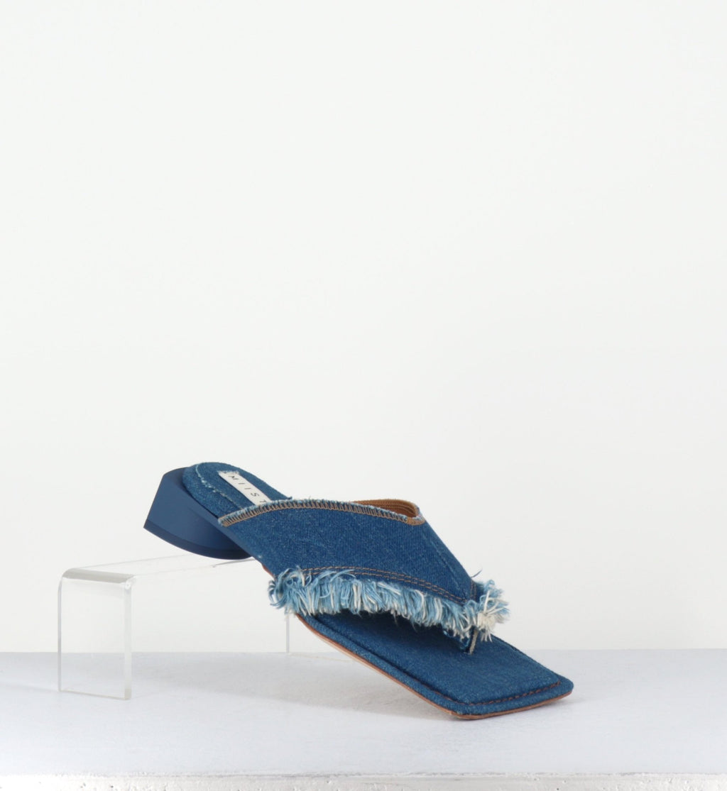 PYTHIA DENIM SANDALS