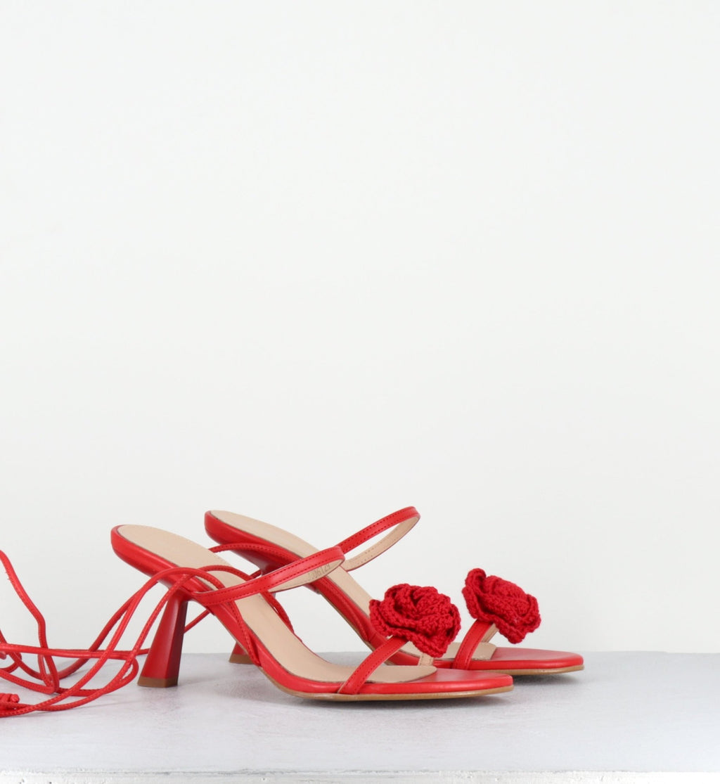 KENDRA RED SANDALS