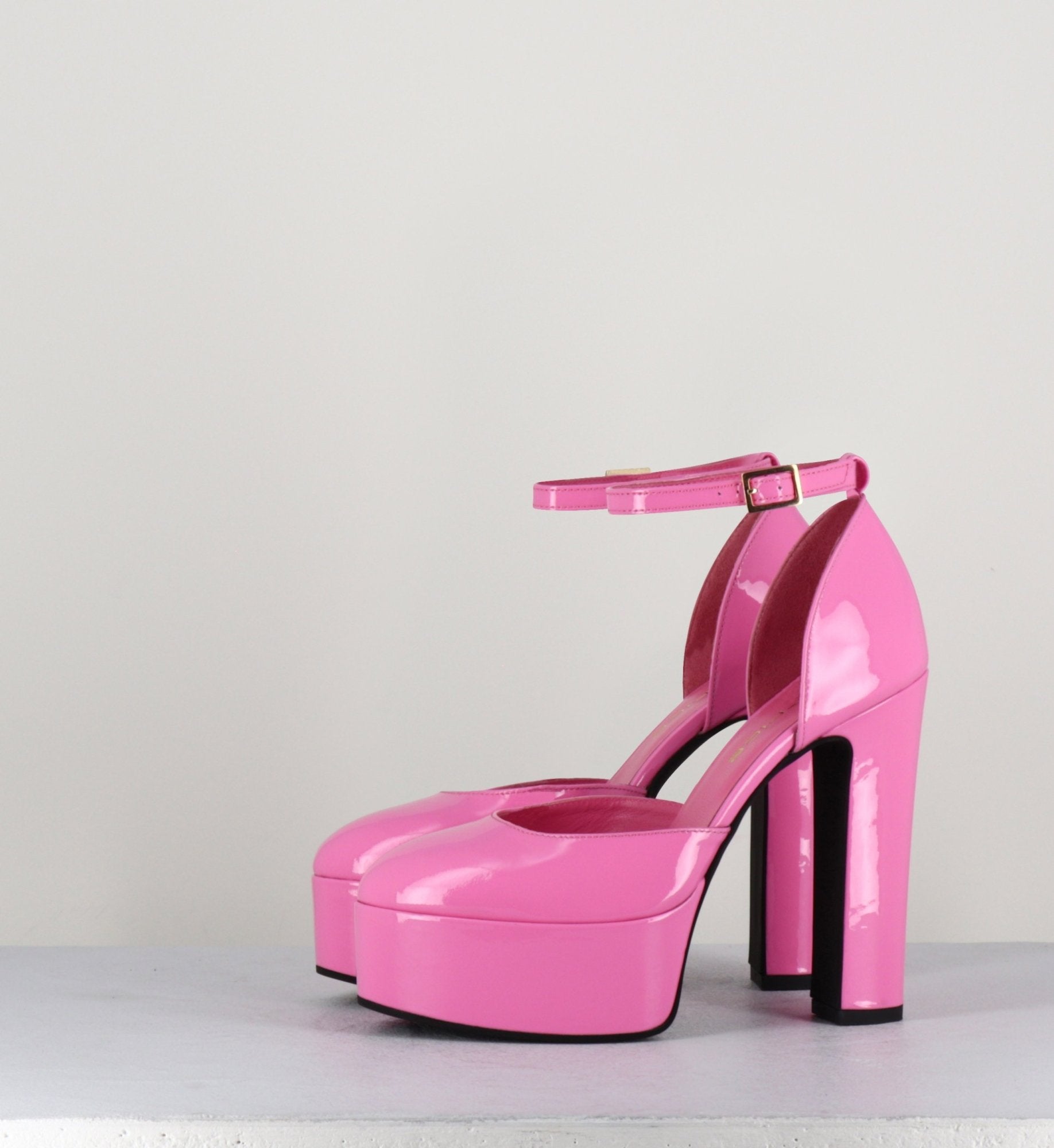 Sandales esprit babies en cuir vernis rose - ROSA VERNICE PINK
