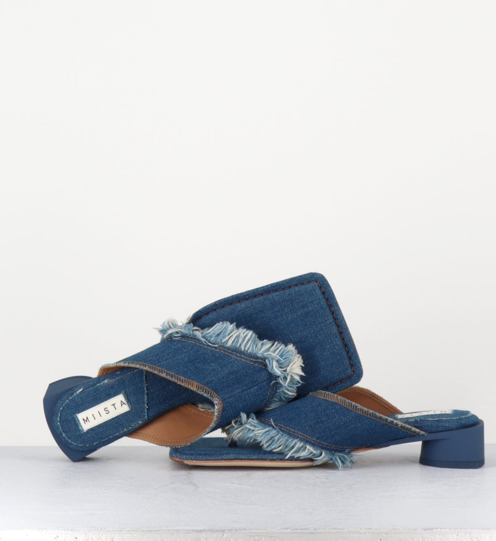 PYTHIA DENIM SANDALS