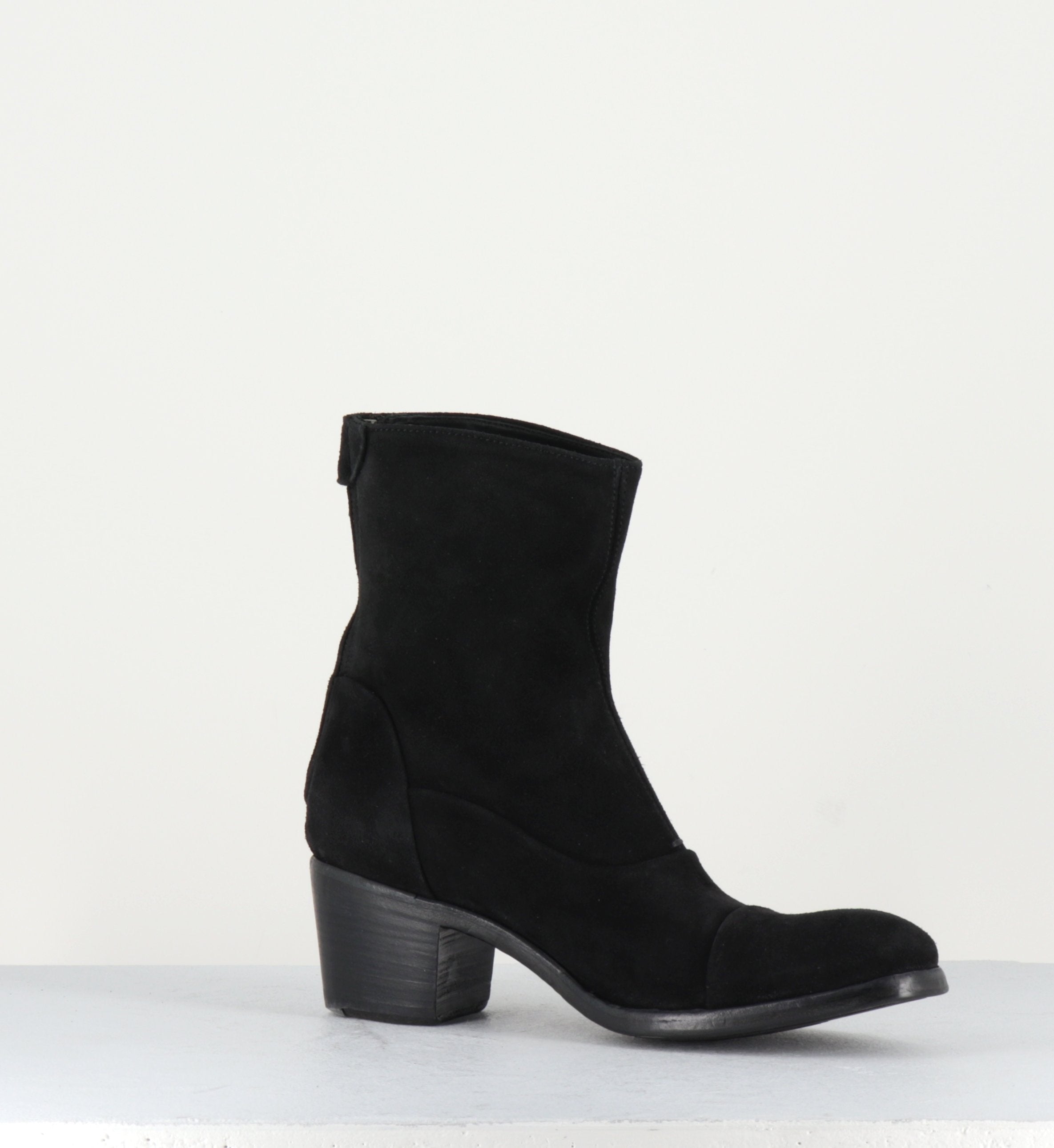 Bottines talons bottier noir Oxana14004C - ALBERTO FASCIANI