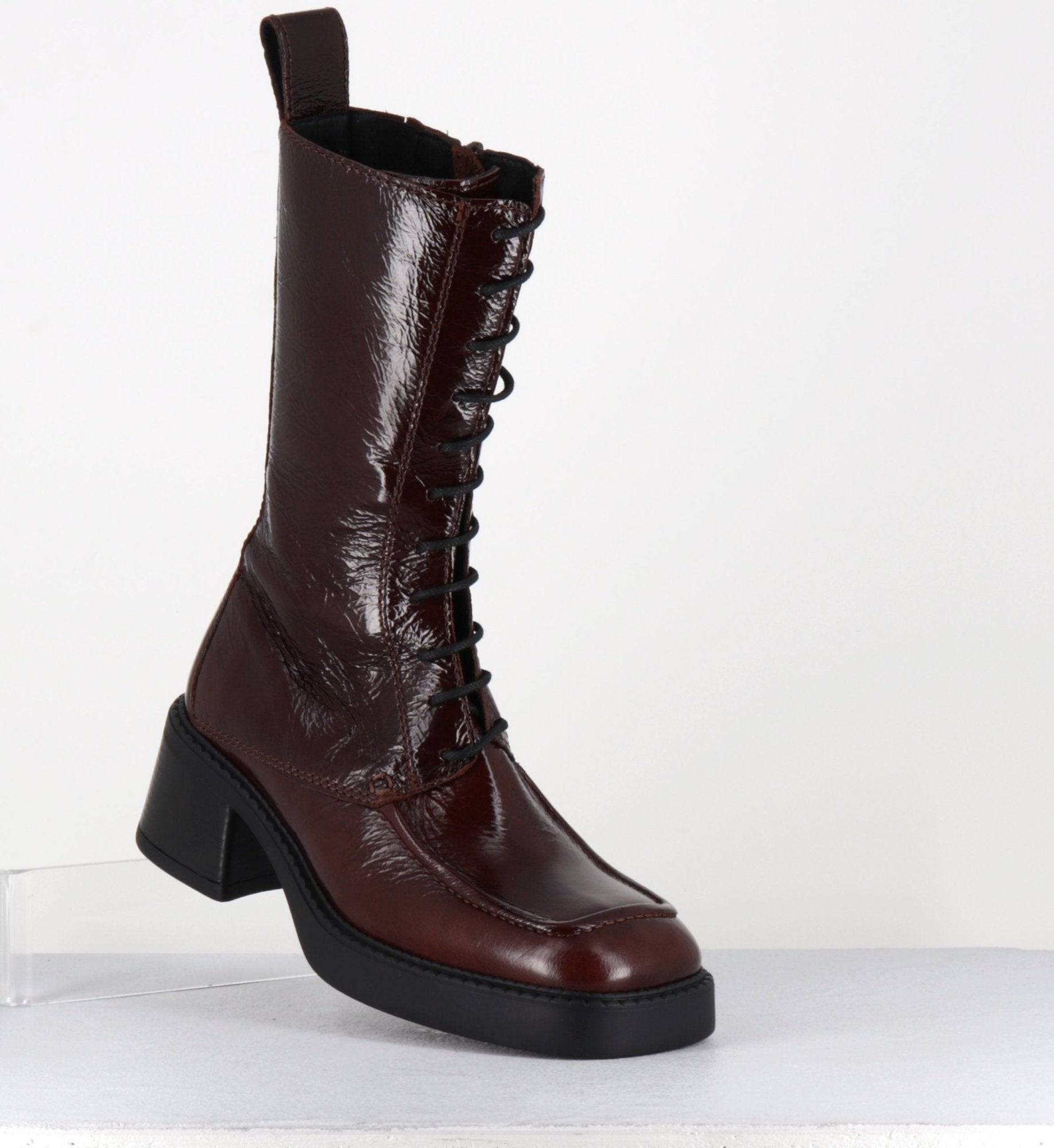 AGUSTINA DARK BROWN BOOTS