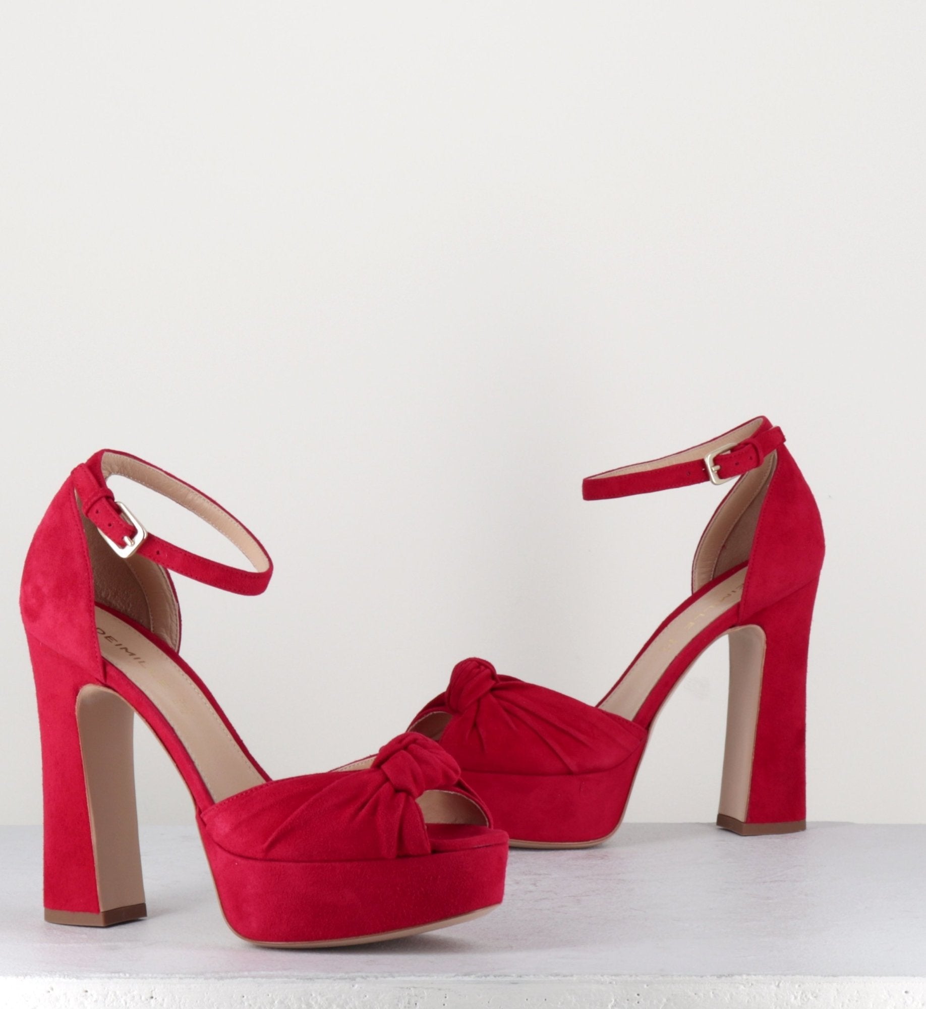 Sandales à talons hauts avec patins 5139104 rouge - Deimille