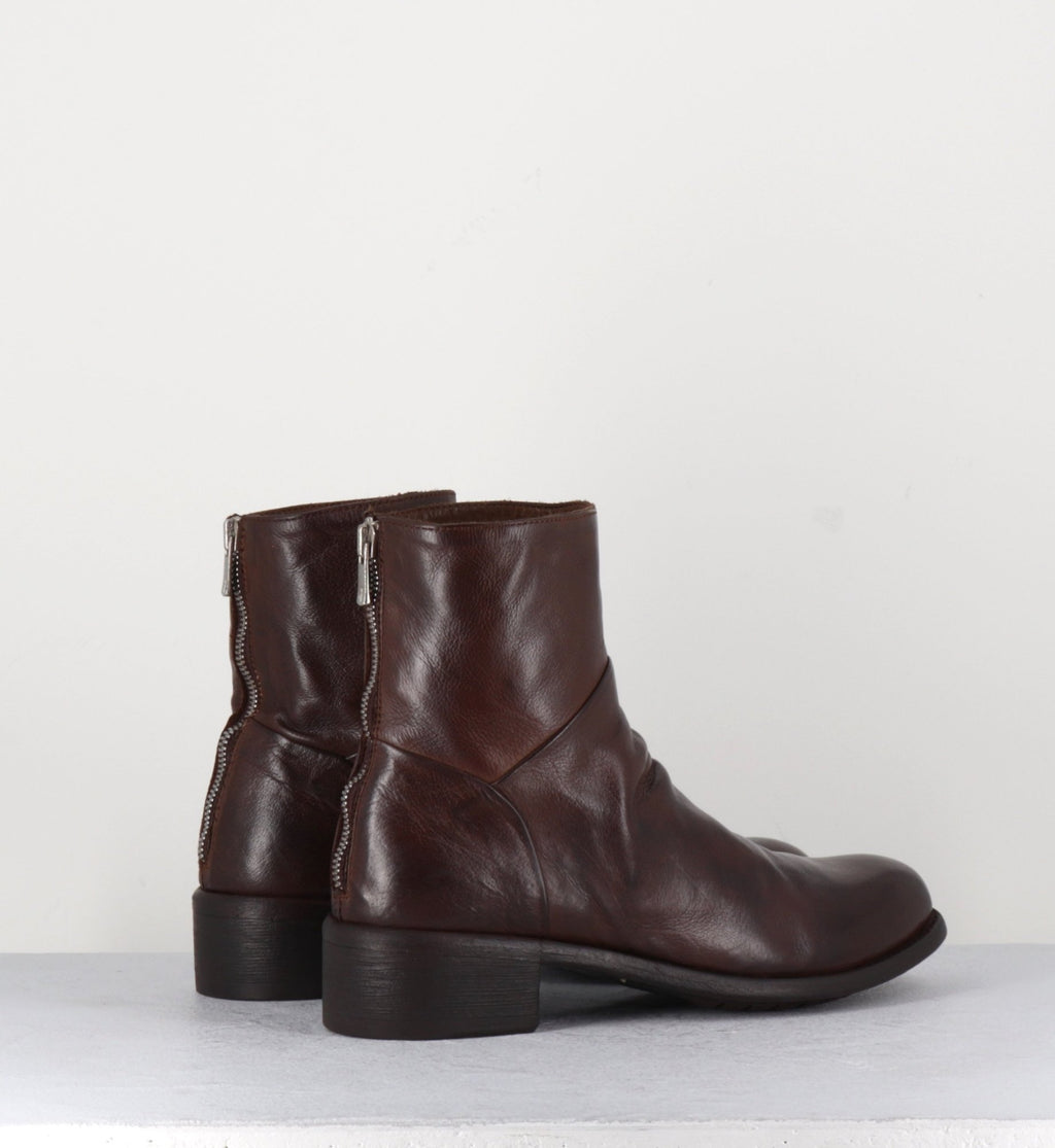 Bottines en cuir marron - LISON CAOU 047 CIGAR