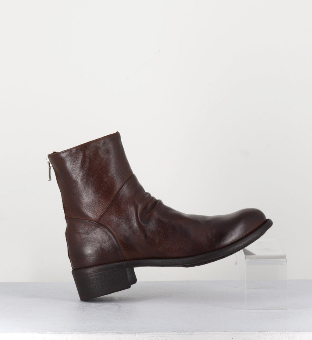 Bottines en cuir marron - LISON CAOU 047 CIGAR
