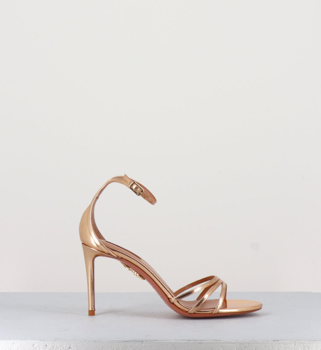 Sandales à talons en verni doré  Aquazzura - VERY PURIST SANDAL