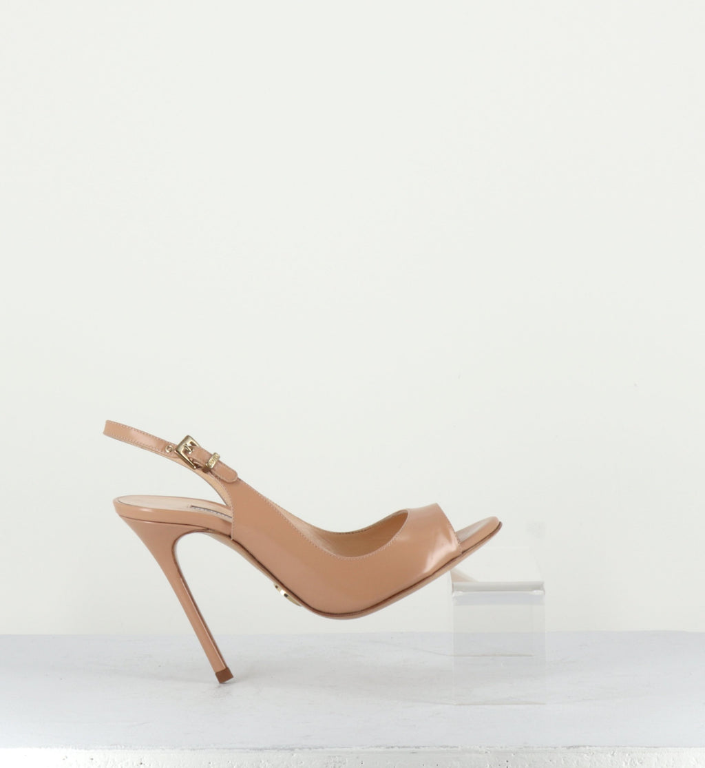 Escarpins en cuir à talons nude LNS109 - Luciano Padovan